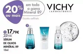 Pingo Doce Vichy - sérum de olhos mineral 89 promoção