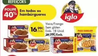 Pingo Doce Iglo - vaca/ frango sem gluten promoção