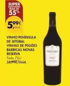 Pingo Doce Pegoes - vinho peninsula de setubal vinhas de pegões barricas reserva promoção