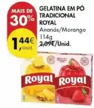 Pingo Doce Royal - gelatina em po tradicional promoção