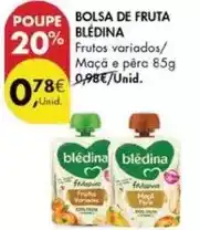 Pingo Doce Blédina - bolsa de fruta promoção