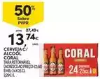 Continente Coral - cerveja c/ alcool promoção