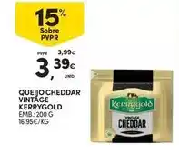 Continente Kerrygold - queijo cheddar vintage promoção