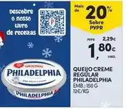 Continente Philadelphia - queijo creme regular promoção