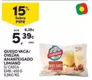 Continente Limiano - queijo vaca/ ovelha amanteigado promoção