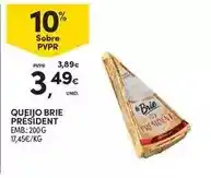 Continente Président - queijo brie promoção