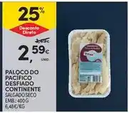 Continente Continente - paloco do pacífico desfiado promoção