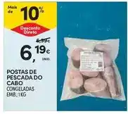 Continente Postas de pescada do cabo promoção