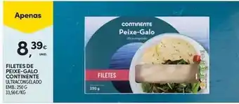 Continente Continente - filetes de peixe-galo promoção