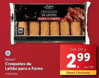 Lidl Deluxe - croquetes de leitao para o forno promoção