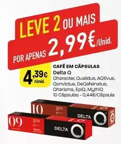 Intermarché Delta q - café em cápsulas promoção