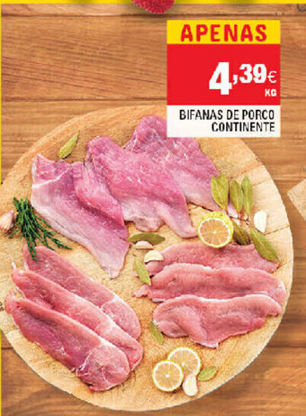 Continente Bifanas de Porco Continente promoção