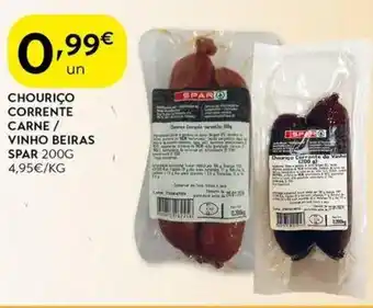 Spar Chouriço corrente carne / vinho beiras spar promoção