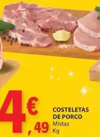 E.Leclerc Costeletas de porco promoção