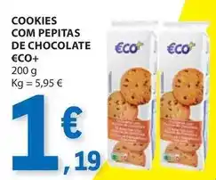 E.Leclerc Eco+ - cookies com pepitas de chocolate promoção