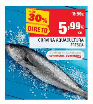 Continente Corvina Aquacultura Fresca promoção