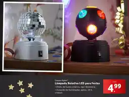 Lidl Lampada rocativa led para festas promoção