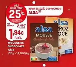 Intermarché Alsa - mousse de chocolate promoção