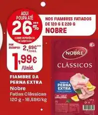 Intermarché Nobre - fiambre da perna extra promoção