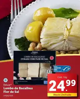 Lidl Deluxe - lombo de bacalhau flor de sal promoção