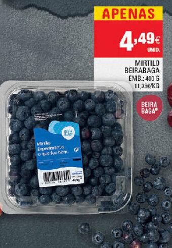 Continente Mirtilo Beirabaga 400g promoção