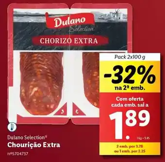 Lidl Dulano - chorizo extra promoção