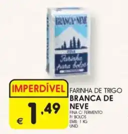 Farinha de trigo branca de neve