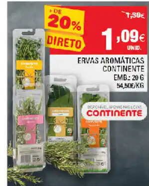 Continente Ervas Aromáticas Continente 20g promoção