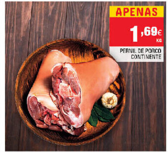 Continente Pernil de Porco Continente promoção