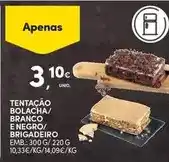 Continente Brigadeiro - tentacao bolacha/ branco e negro promoção