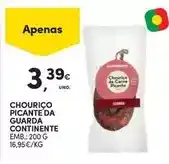 Continente Continente - chouriço picante da guarda promoção