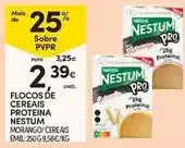 Continente Nestum - flocos de cereais proteina promoção