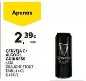 Continente Guinness - cerveja c/ alcool promoção