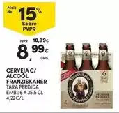 Continente Franziskaner - cerveja c/ alcool promoção