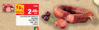 Continente Chouriço de Carne de Arganil Continente 220g promoção