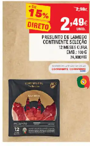 Continente Presunto de Lamega Continente 100g promoção