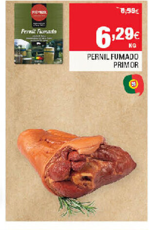 Continente Pernil Fumado Primor promoção