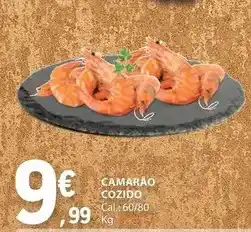 E.Leclerc Camarão cozido promoção