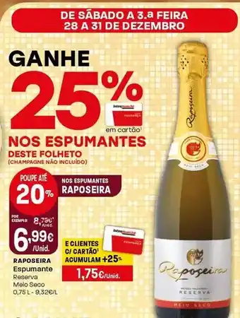 Intermarché Raposeira - espumante promoção