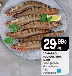 Intermarché Camarão aquicultura 10/20 promoção