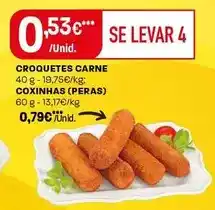 Intermarché Croquetes carne coxinhas promoção