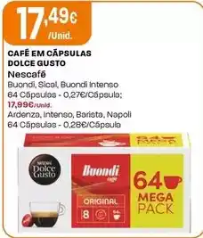 Intermarché Nescafé - café em cápsulas dolce gusto promoção