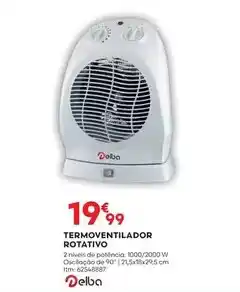 Bricomarché Delba - termoventilador rotativo promoção