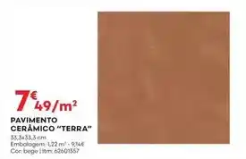 Bricomarché Pavimento ceramico terra promoção