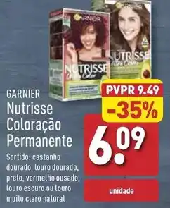 ALDI Garnier - nutrisse coloracao permanente promoção