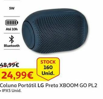 Coluna portátil lg:preta xboom go pl2