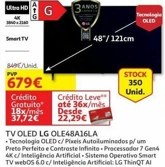 Tv oled lg oled48a16la