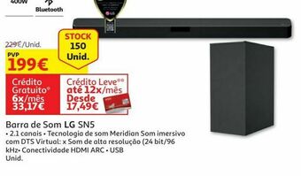 Auchan Barra de som lg sn5 promoção
