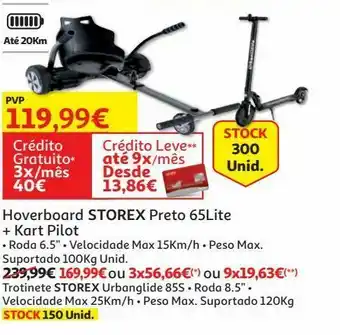 Auchan Trotinete storex:urbanglide 85s promoção