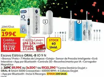 Auchan Escova electrica oral b:io 9 n white promoção